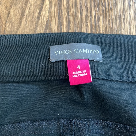 NWOT Vince Camuto Black Straight Leg Trouser Pants - Picture 2 of 6